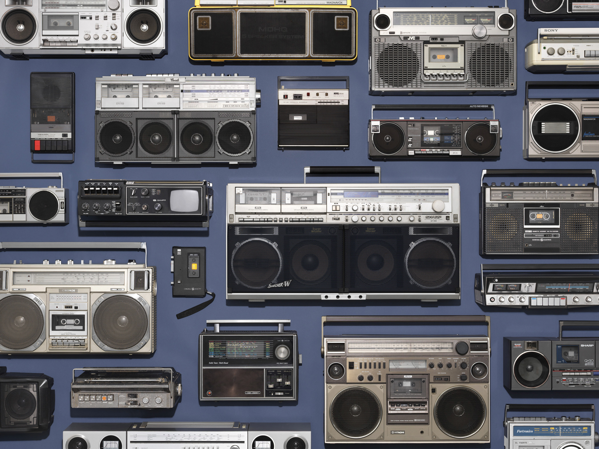 BoomBox Collection. List Price of 1982 Sanyo model M9901: $80, List Price of 1982 Sony model CFS-45: $140, per <a href="http://books.google.com/books?id=qwMEAAAAMBAJ&pg=PA34&dq=boom+box+prices&hl=en&sa=X&ei=P0ocVOiSM9WzyATIz4KoDQ&ved=0CD8Q6AEwAQ#v=onepage&q=boom%20box%20prices&f=false" title="Kiplinger's Personal Finance" target="_blank">Kiplinger's Personal Finance</a>. <strong>Today's equivalent: </strong> <a href="http://store.apple.com/us/buy-ipod/ipod-touch" title="iPod Touch 16GB" target="_blank">iPod Touch 16 GB</a> pocket-size media player (List Price: $199) available online at <a href="http://store.apple.com/" title="The Apple Store" target="_blank">the Apple Store</a> and <strong><a href="http://store.apple.com/us/product/H7423LL/A/big-jambox-by-jawbone-wireless-speaker" title="Big JAMBOX Wireless Speaker by Jawbone" target="_blank">Big JAMBOX Wireless Speaker by Jawbone</a></strong> (List Price: $299.95).