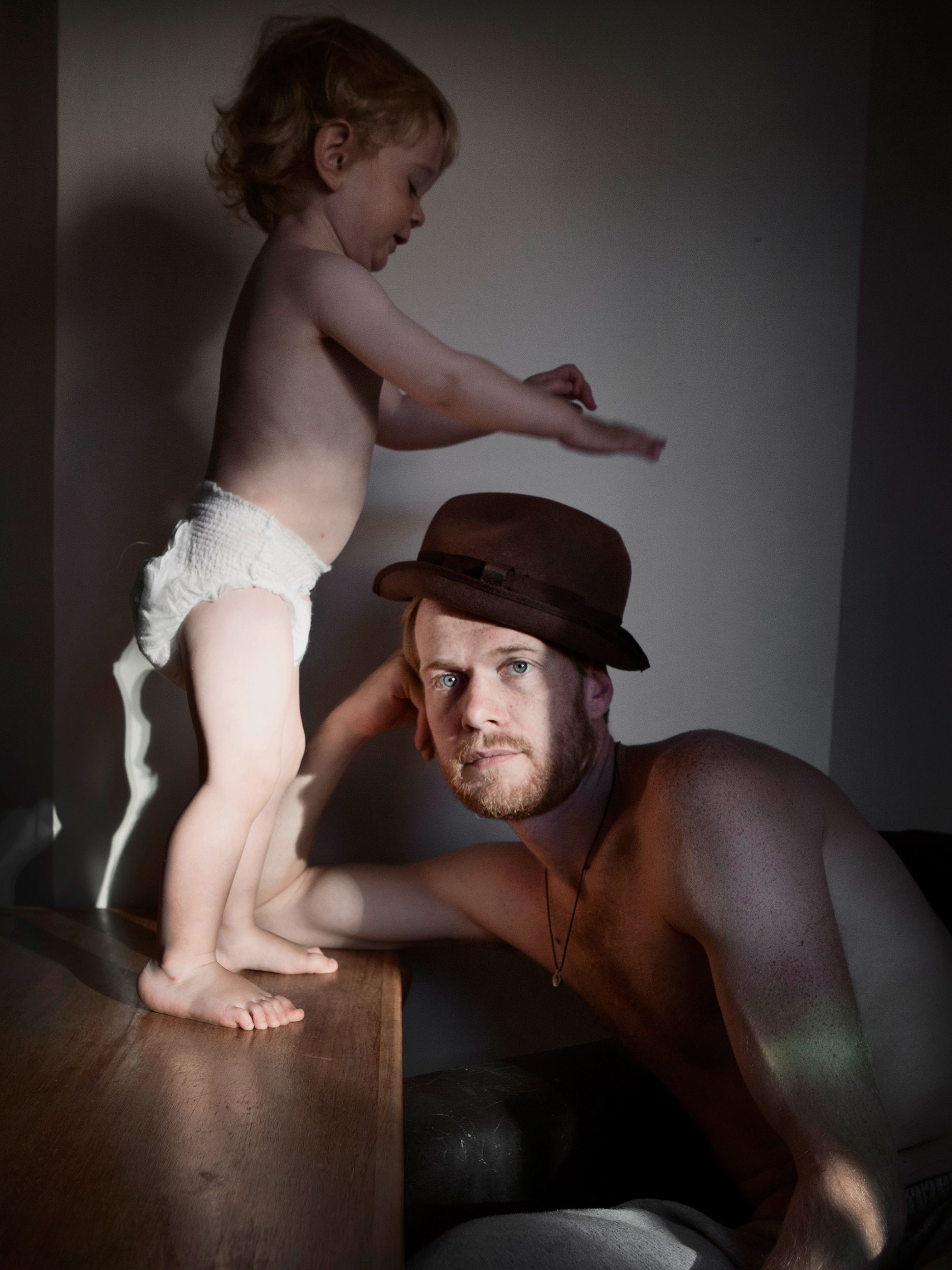 JOHAN BÄVMAN, 33, freelance photographer, with his son, Viggo. <b>Parental Leave:</b> Nine months. "I have an obligation as a father to take responsibility for my children and their safety and upbringing, because I am as much a parent as my son's mother."