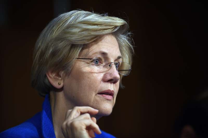 Sen. Elizabeth Warren (D-MA) listens during a hearing of the Senate Health, Education, Labor, and Pensions Committee on July 29, 2015 in Washington, DC. Warren was one of the major advocates pushing for adoption of new SEC rules on CEO pay ratio disclosure adopted on August 5, 2015.
