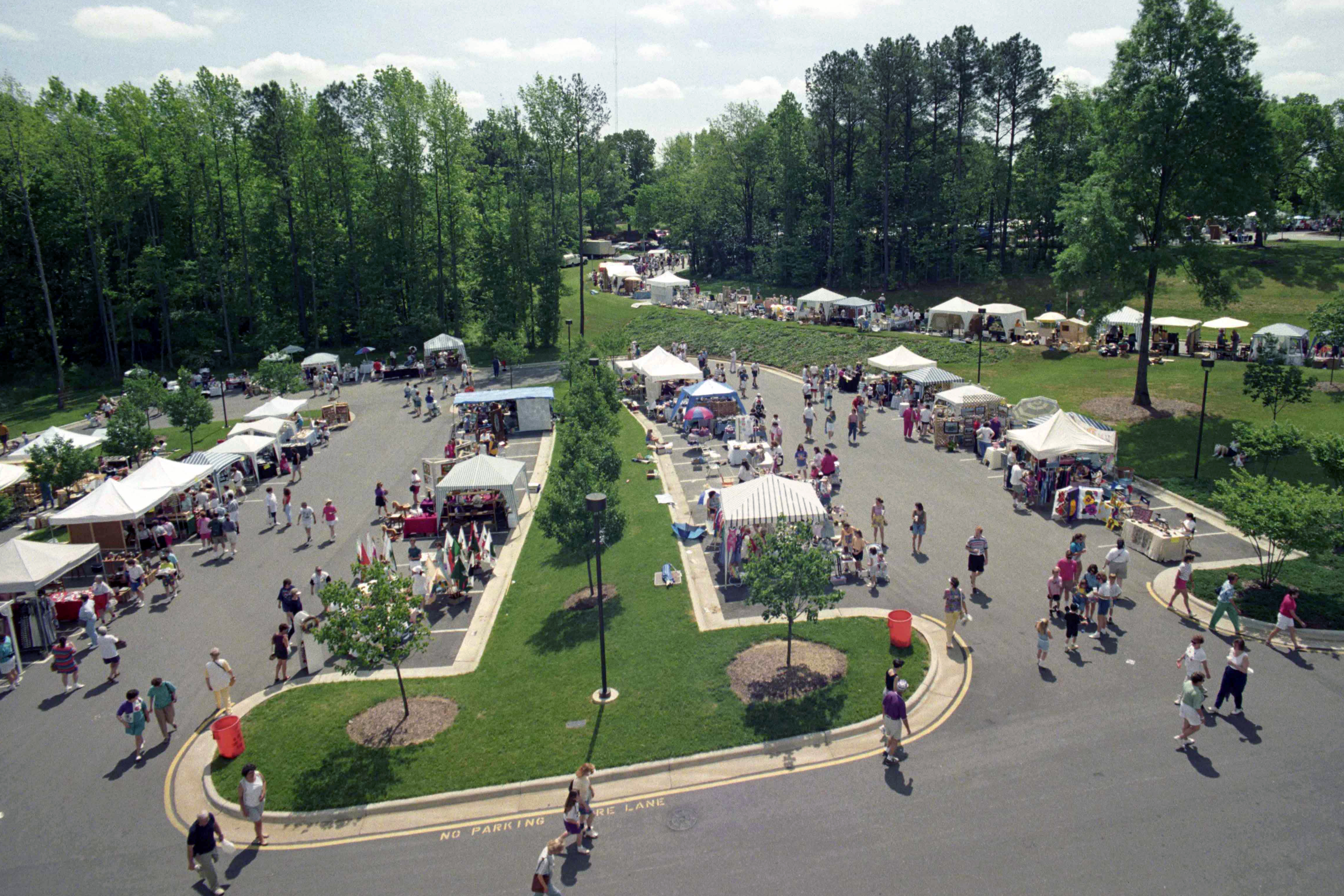 <strong>7. Cary, North Carolina:</strong> We've ranked Cary the best place to live in North Carolina, in part thanks to its high job growth projection (11.3%) and relatively low unemployment rate (4.3%). Pictured: the Spring Daze Arts & Crafts festival.