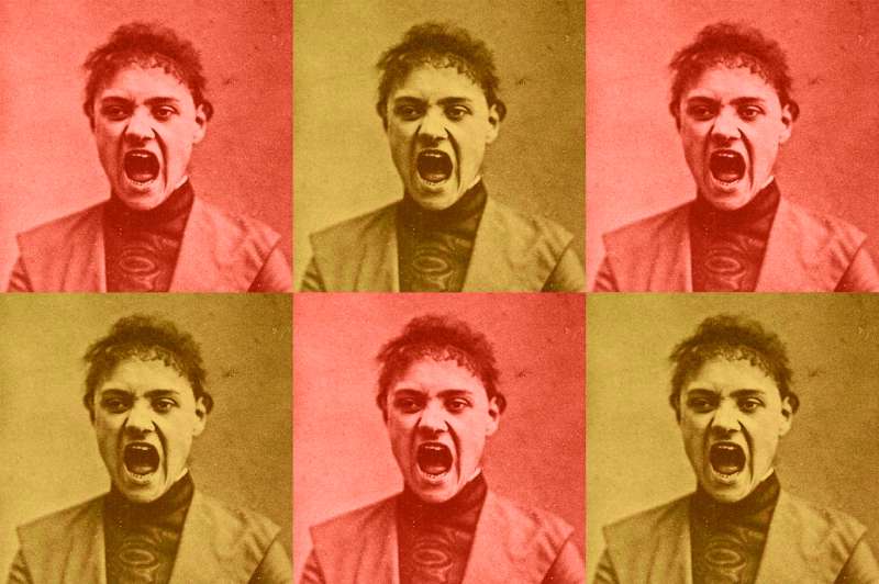 One of three photos in a series Baillements Hystériques showing a hysterical woman yawning from Albert Londe's Nouvelle Iconographie de la SalpetriereClinique des Maladies du Systeme Nerveux, (New iconography of the Salpetriere,'Clinic of the Diseases of the Nervous System), 1890.