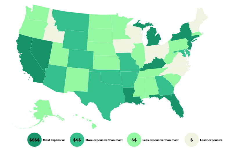 The Best And Worst States For Auto Insurance Premiums Smart Insurance 