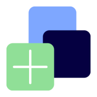 icon of many squares and a plus sign bundled together