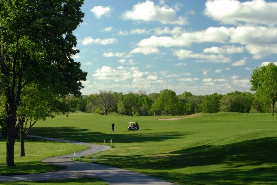People playing on a Golf Course in Liberty Missouri
