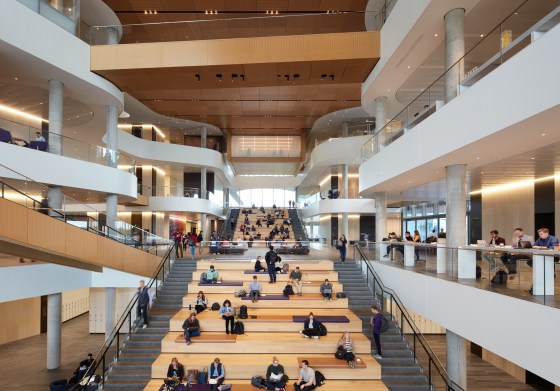 Students at the Evanston Campus at Northwestern University