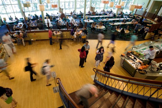 Busy day at the Babson College Dining Hall